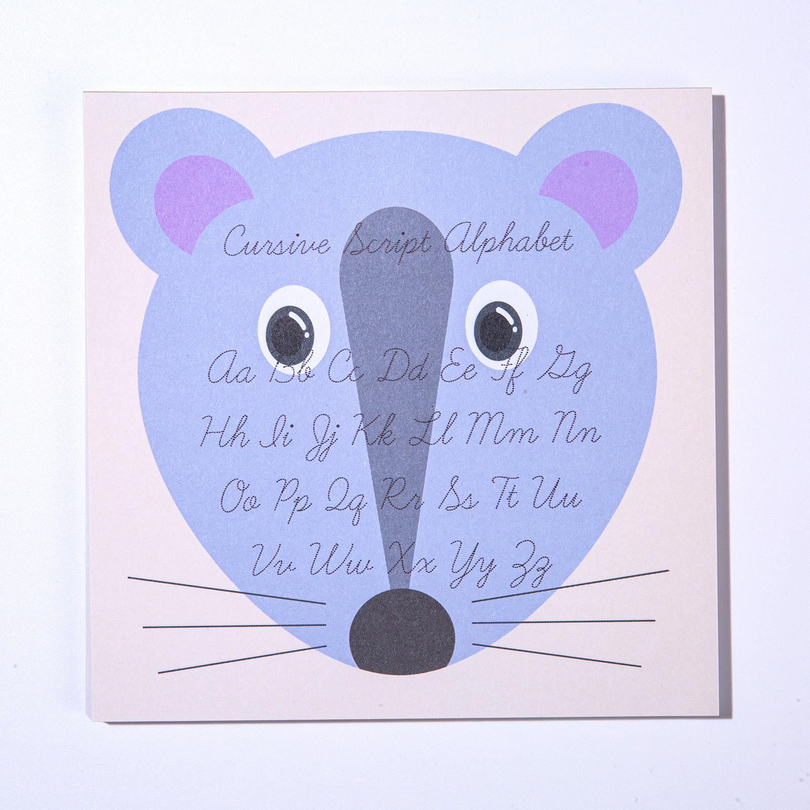 Handwriting Practice Memo Pad-Mouse Shape